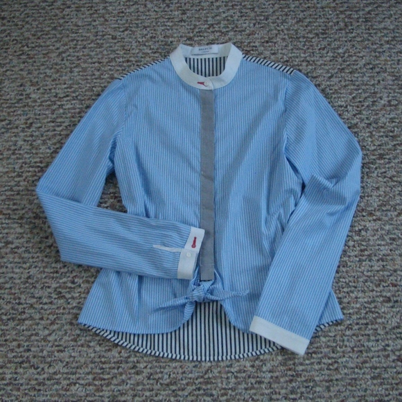 Bailey 44 Blue Striped Button Down Shirt - Picture 2 of 8